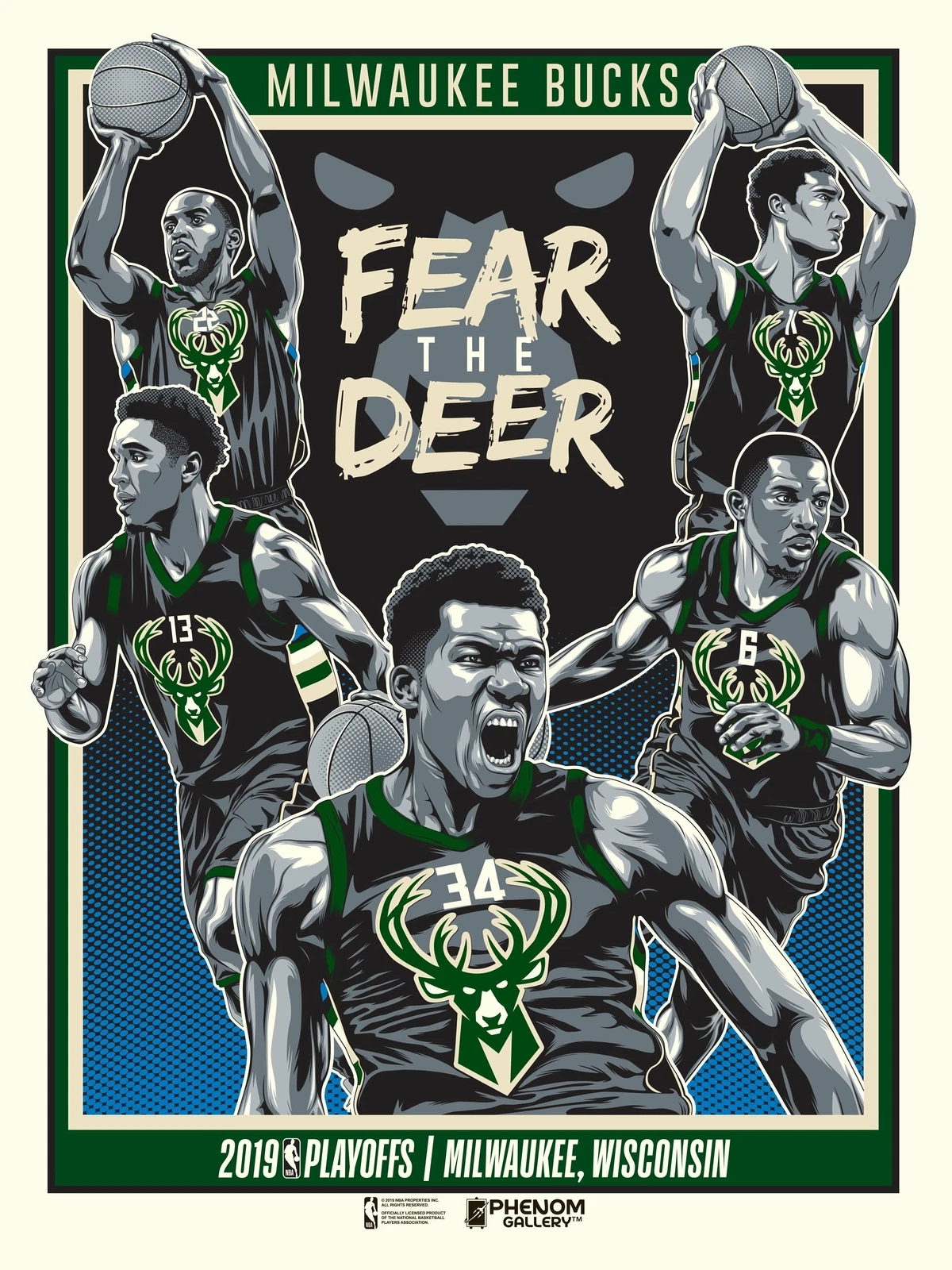 Phenom Gallery Giannis Antetoko Bucks 2019 Poster