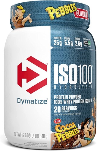 Dymatize Iso 100 ISO-100 1.4lb/20 Servings Hydrolyzed Whey Isolate Pick Flavor - Picture 5 of 19
