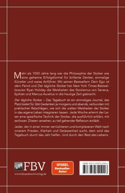 Thumbnail - Ryan Holiday Der Tägliche Stoiker - Das Tagebuch