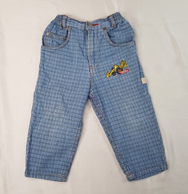 TONKA TOYS HASBRO JUNGEN 18 MONATE W16-18'' L10 BLAU CARPENTER JEANS HOSE VINTAGE