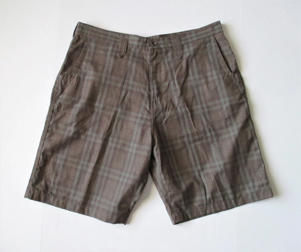 REDSAND SHORTS MENS SIZE 38 OLIVE MULTICOLOR PLAID  CASUAL RELAXED FIT Foto 2 de 4