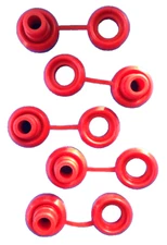 5 Hi-Temp Red Snapper Exhaust Grommet W/ Washer anti-vibration Insulators-5 Pcs