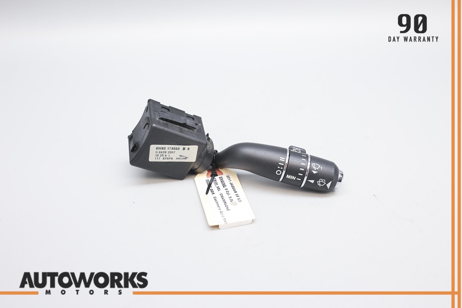 10-19 Jaguar XF XJ X250 Windshield Wiper Switch Control Stalk 8W8317A553BB OEM