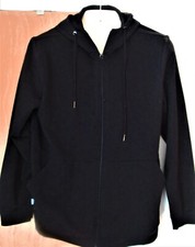 MEN'S BLACK HOODIE-NEW-ALFANI-SMALL  MEDIUM-with 2 POCKETS-MOISTURE WICKING