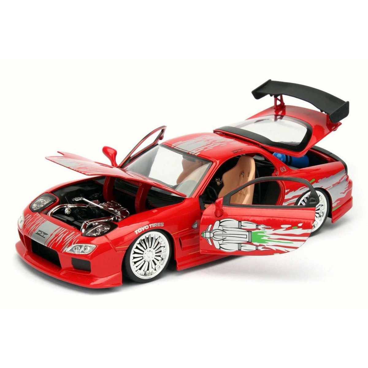 98645 jada FAST AND FURIOUS DOM'S MAZDA RX-7. 1:24 DIECAST