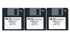 Akai S5000 / S6000 Set of Three Floppy Disks SUBWAY 1 V61093