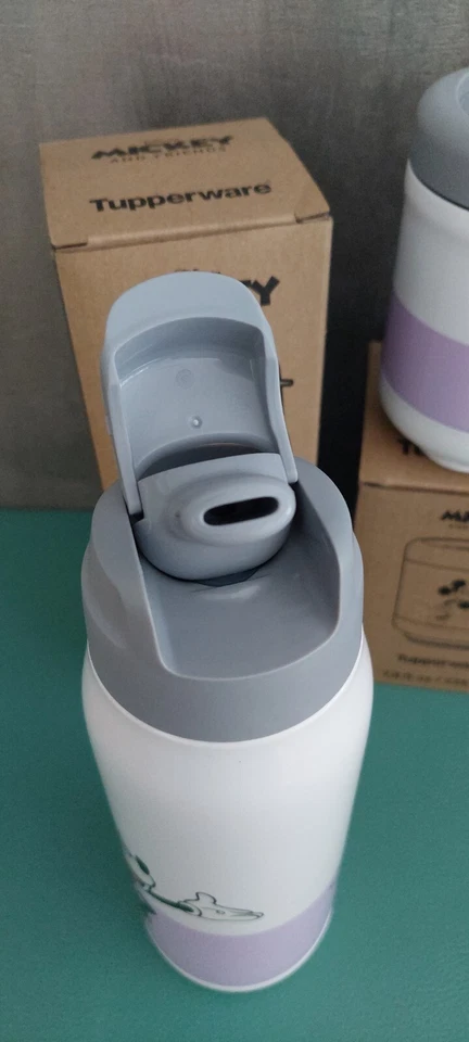 tupperware_MickyMouse_1 Stk.Thermobecher + 1 Stk.Thermoskanne / grau /Neu_RAR - Bild 3 von 4