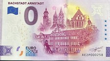 BILLET 0 EURO BACHSTADT ARNSTADT ALEMAGNE 2024 NUMERO DIVERS