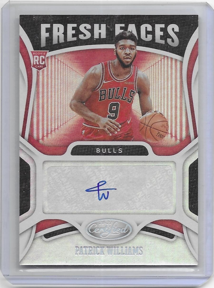 2020-21 Certified Fresh Faces Rookie Auto- Patrick Williams Chicago Bulls!