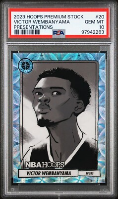 その他 2023-24 PANINI NBA HOOPS Wembanyama SSP 2023-24 Hoops Premium Stock Victor Wembanyama Presentations RC SSP