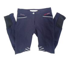 ANIMO BREECHES Navy blue Riding Tights Girls PONNY DIVISION 12YRS Made in Italy