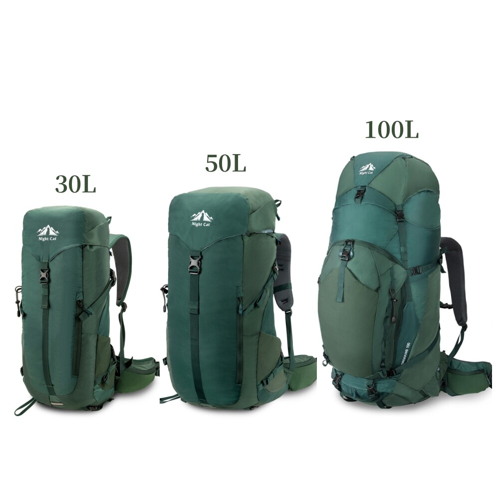 30L Hiking Backpack Internal Frame Rucksack with Rain Cove Camping Travel 2025-image