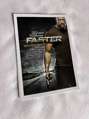 Cinema Filmplakatkarte | Faster - Dwayne Johnson | 2010