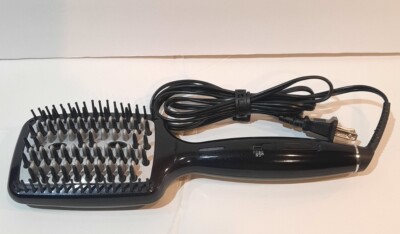 INFINITI PRO CONAIR DIAMOND BRILLIANCE SHINE SYSTEM HOT PADDLE BRUSH BLACK Used