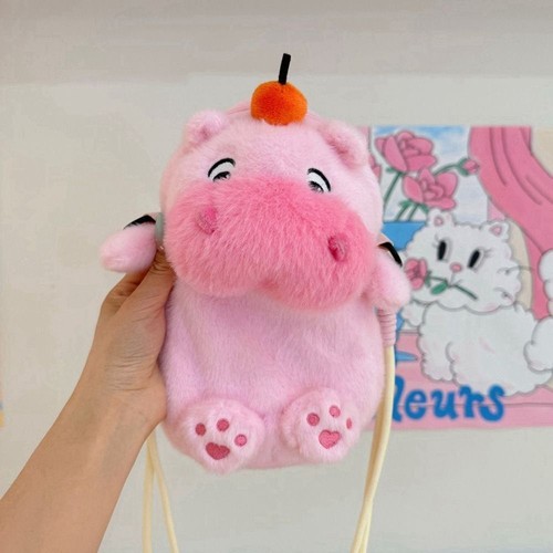 Animal Doll Lulu Capybara Doll Bag Cartoon Plush Shoulder Bag Stationery - Picture 9 of 14