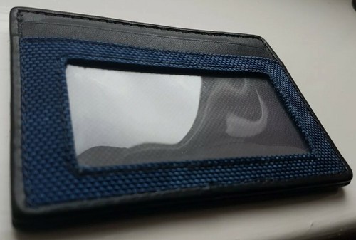 Tumi Slim ID Card Case Holder Wallet Blue Camo Camouflage - Free Delivery - Picture 4 of 9