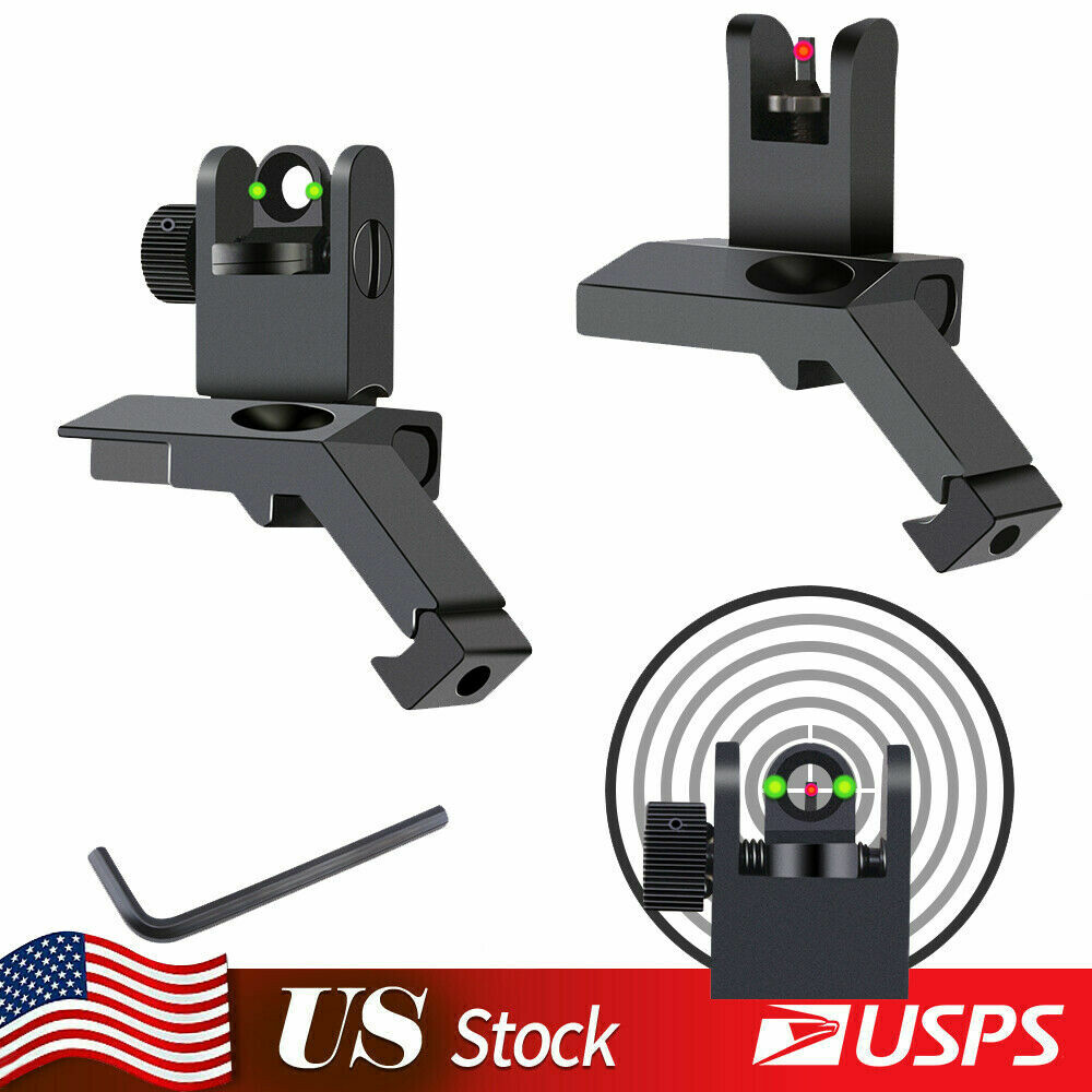 Sights 45 Degree Offset Flip-up Front And Rear Sights