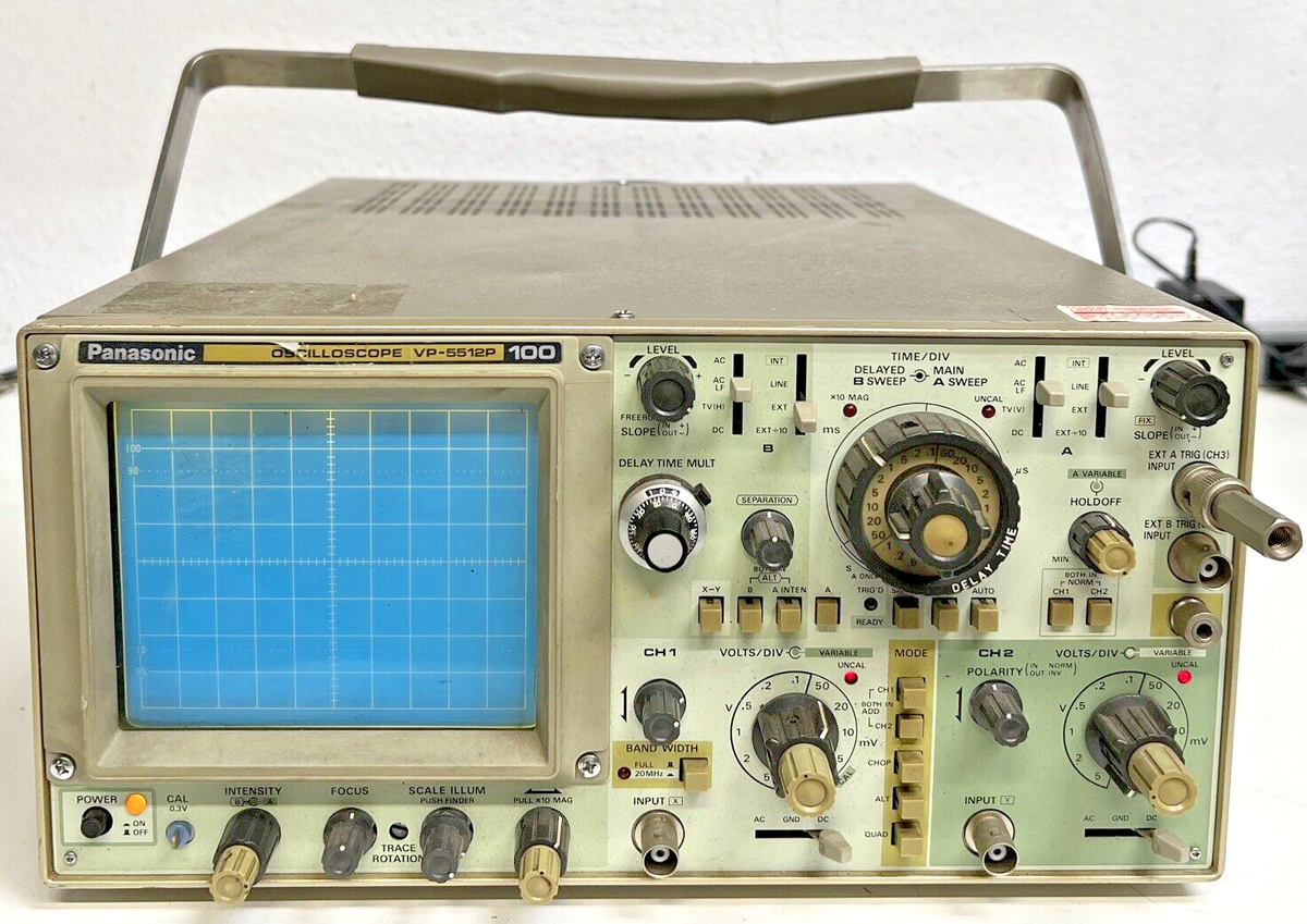 Panasonic VP-5512P - Two Channel 100MHz Oscilloscope | eBay