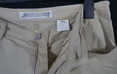 Damen KRIZIA JEANS Stretch Hose Beige Baumwolle + Elasthan Größe 44/46 TOP! - Bild 1 von 4