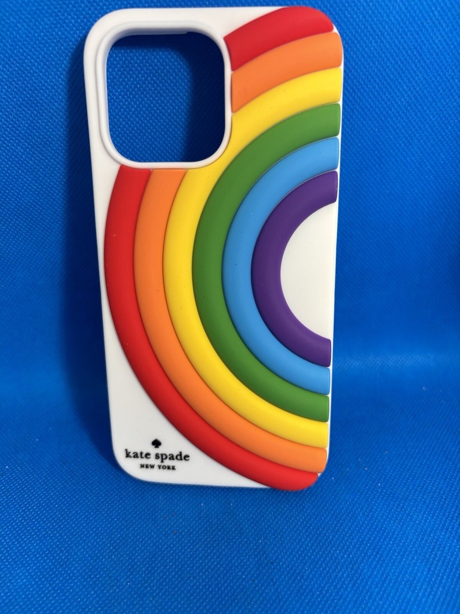 kate spade iPhone 14 フレキシブルケース レインボー Kate Spade KB626 Other All Love Rainbow Flexible Case iPhone