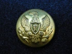 Union Infantry Overcoat Button - D. Evans - Gilt