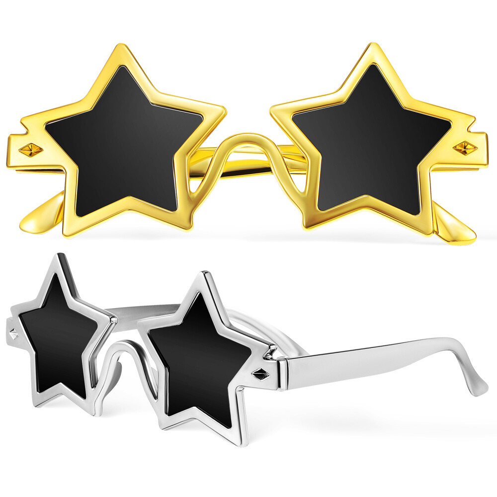 2PCS Star-shaped Fun Sunglasses Party Party Sunglasses Fun  display picture 2