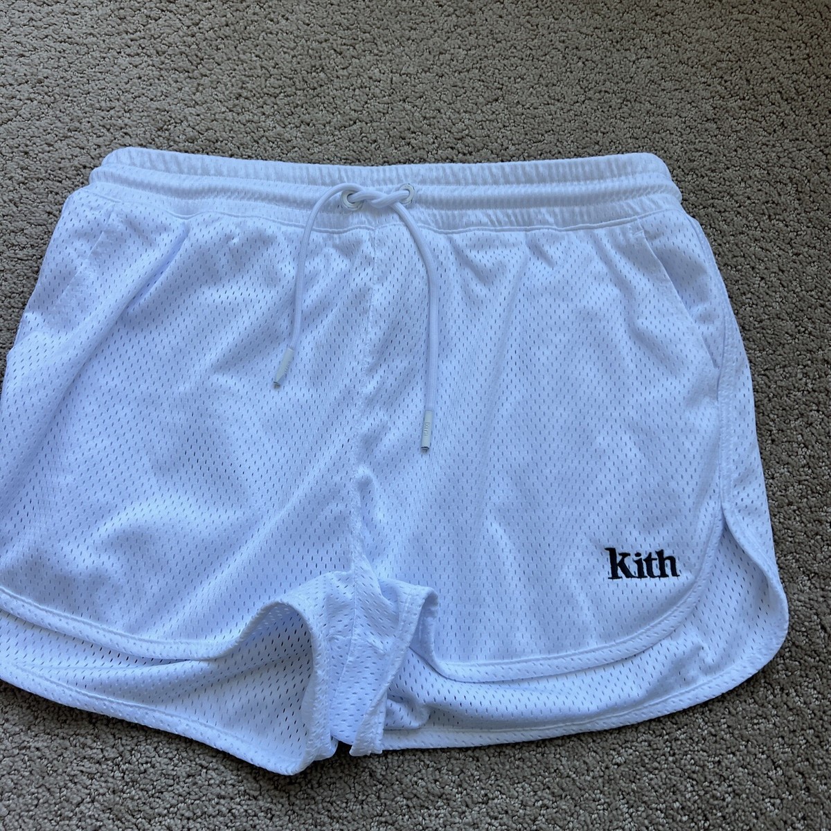 Kith Women's Mesh Shorts White With Green Logo XL | eBay Kith Women's Mesh Shorts White With Green Logo XL | eBay