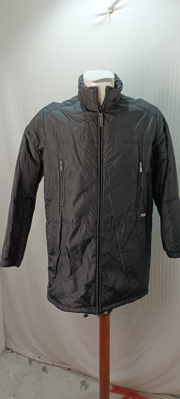 articolo b4153 giubbotto fila poliestere unisex L nero le misure sono ascelle