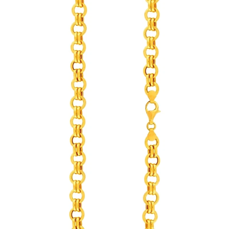 22K 20K YELLOW GOLD CHAIN NECKLACE SELECT SIZE KARAT DUBAI DESIGN