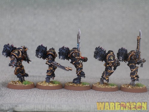 Warhammer 40K WDS painted Chaos Space Marines RAPTORS t44 - Picture 3 of 4