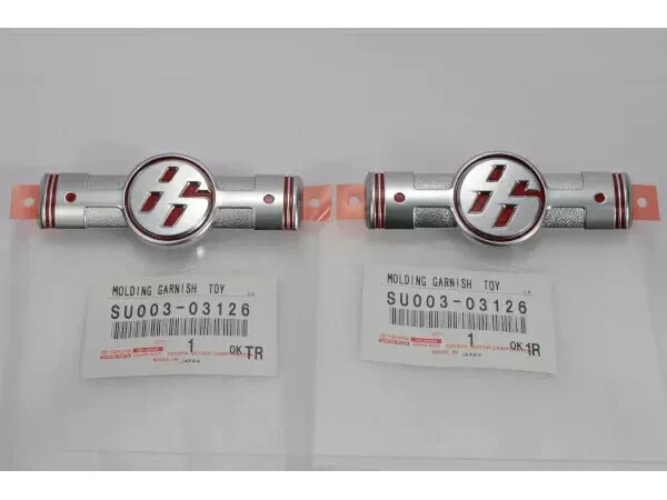 Toyota Genuine 13-16 Scion FRS 86 ZN6 Red Side Emblems Pair SU003