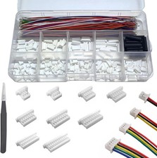 JST SH 1.0mm Connector Kit 3/4/5/6/7/8/9/10/12 Pin Housing JST Adapter Total 14