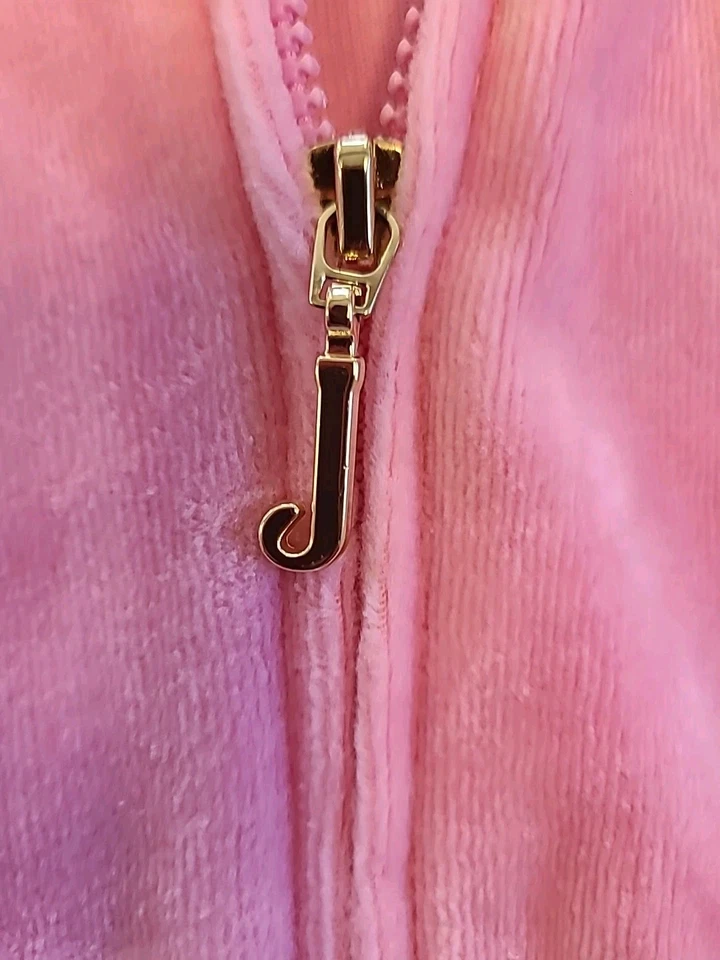 全新 女孩 尺寸 6 儿童 粉色 Juicy Couture Velore 轨道套装 金色 JC Y2K Barbiecore — 第 4/4 张图片