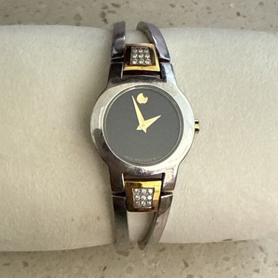 MOVADO Amorosa Diamond Quartz 81 E4 8142 Two Tone Stainless Steel Ladies Watch