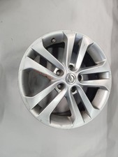 Wheel 17x7 Alloy 5 V Spoke Silver Gunmetal Fits 11-13 JUKE 421267