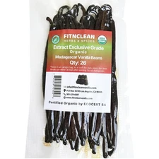 26 Organic Madagascar Vanilla Beans Extract Exclusive 26 Count (Pack of 1) 
