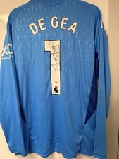 signed David De Gea Manchester United jersey with Coa from Genuine Signings