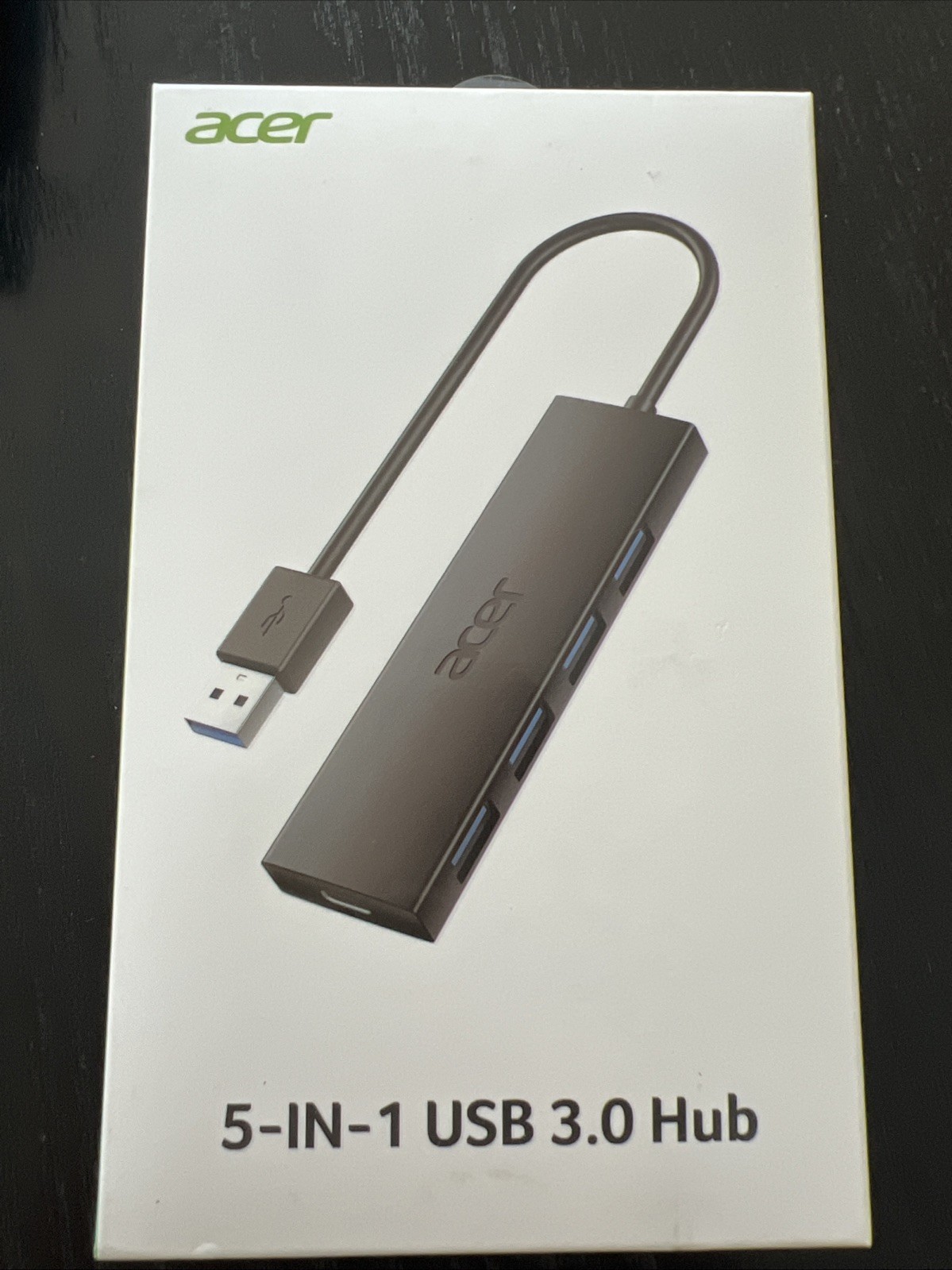 Acer USB 3.0 Hub 5-in-1, Black