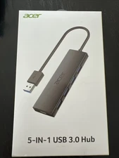 Acer USB 3.0 Hub 5-in-1, Black