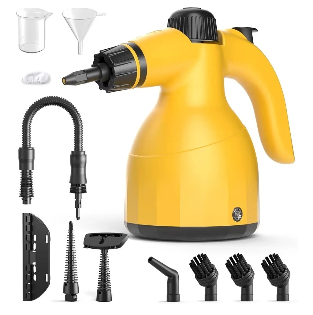 Handheld Steam Cleaner: Multi-Surface Steamer with 10 PCS Accessories Pressurize