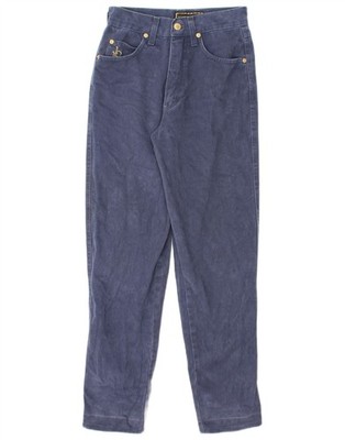 ROCCOBAROCCO Damen High Waist Tapered Jeans W27 L28 Navy Blau JR11