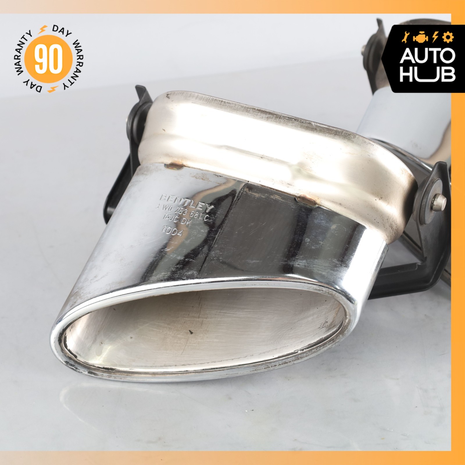 Bentley Continental GTC GT Exhaust Muffler Tips Left and Right Set OEM