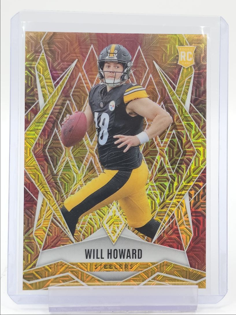 WILL HOWARD 2025 PHOENIX ROOKIE FIREBURST STEELERS #165 RC /350 Q2470