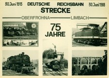 Oryginalne zdjęcie barytowe NRD A 6 linii Oberfrohna-Limbach 75 lat Reichsbahn Saksonia
