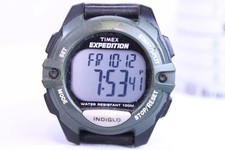 Vintage Timex Expedition Watch 334 Indiglo Digital Men’s Nylon Band