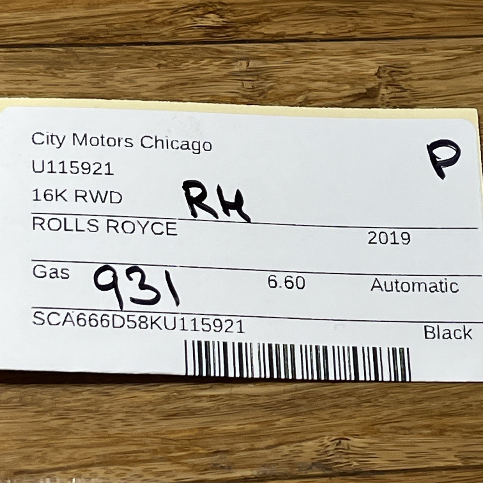 2017-2023 Rolls Royce Dawn RR6 Steering Wheel Cover Right Side Lower OEM
