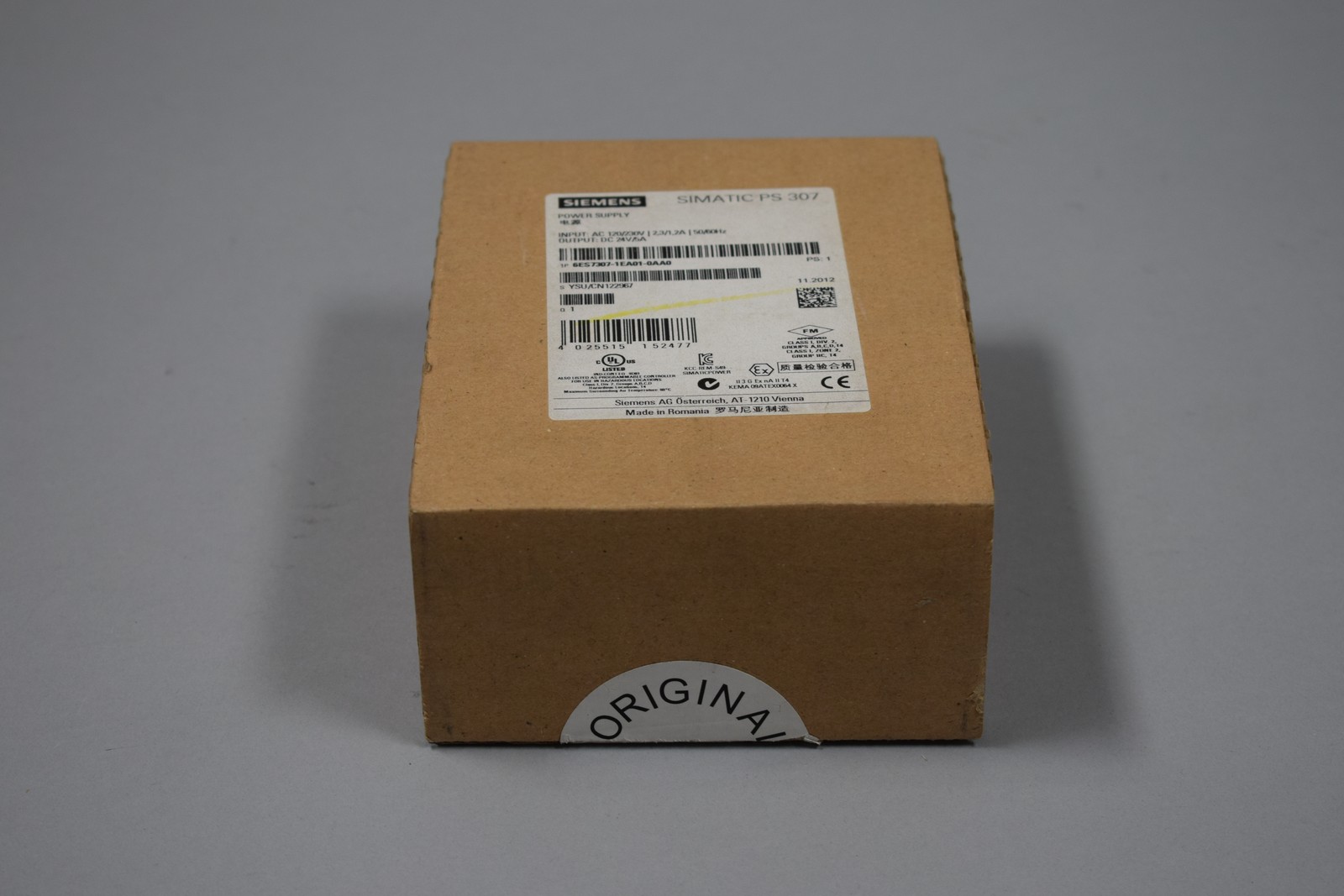 New. Siemens 6Es7307-1Ea01-0Aa0 [24 Months Warranty]
