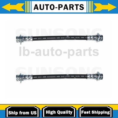 2x Brake Hose Line Rear For 1983-1988 Chrysler New Yorker 2.2L