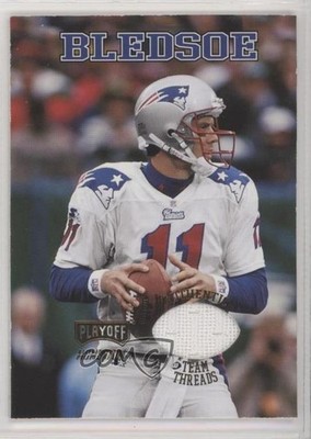 1998 Playoff Momentum SSD Team Threads Road Jerseys Drew Bledsoe #11 1u6
