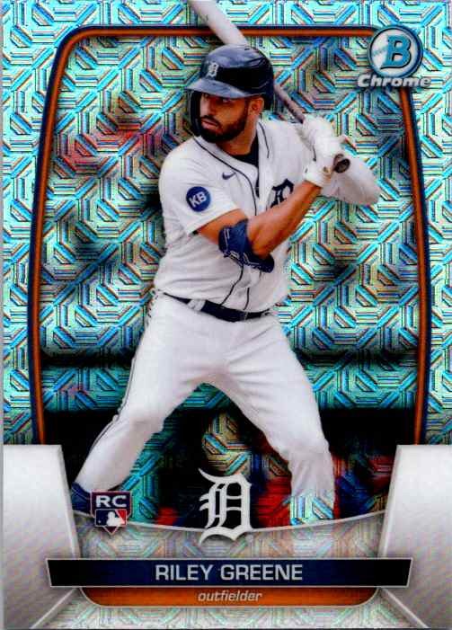 2023 Bowman #90 Riley Greene Mojo Refractors